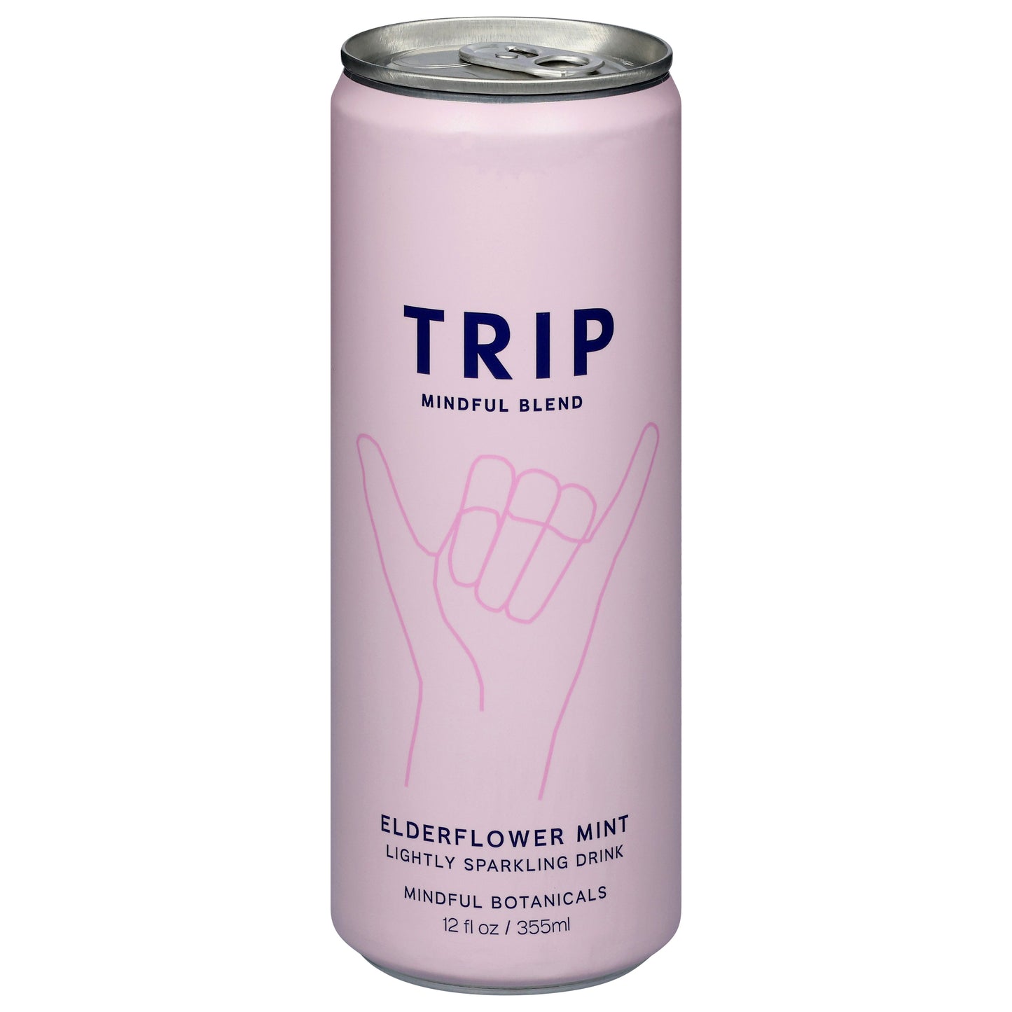 Trip Mindful Blend Mindful Botanicals Elderflower Mint Lightly Sparkling Drink 12 fl oz