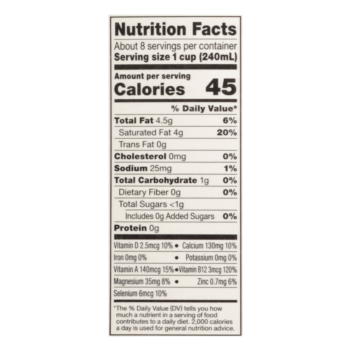 So Delicious Dairy Free Organic Unsweetened Coconutmilk 64 fl oz