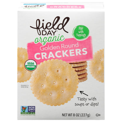 Field Day Golden Round Organic Crackers 8 oz