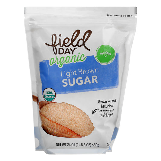 Field Day Organic Light Brown Sugar 24 oz