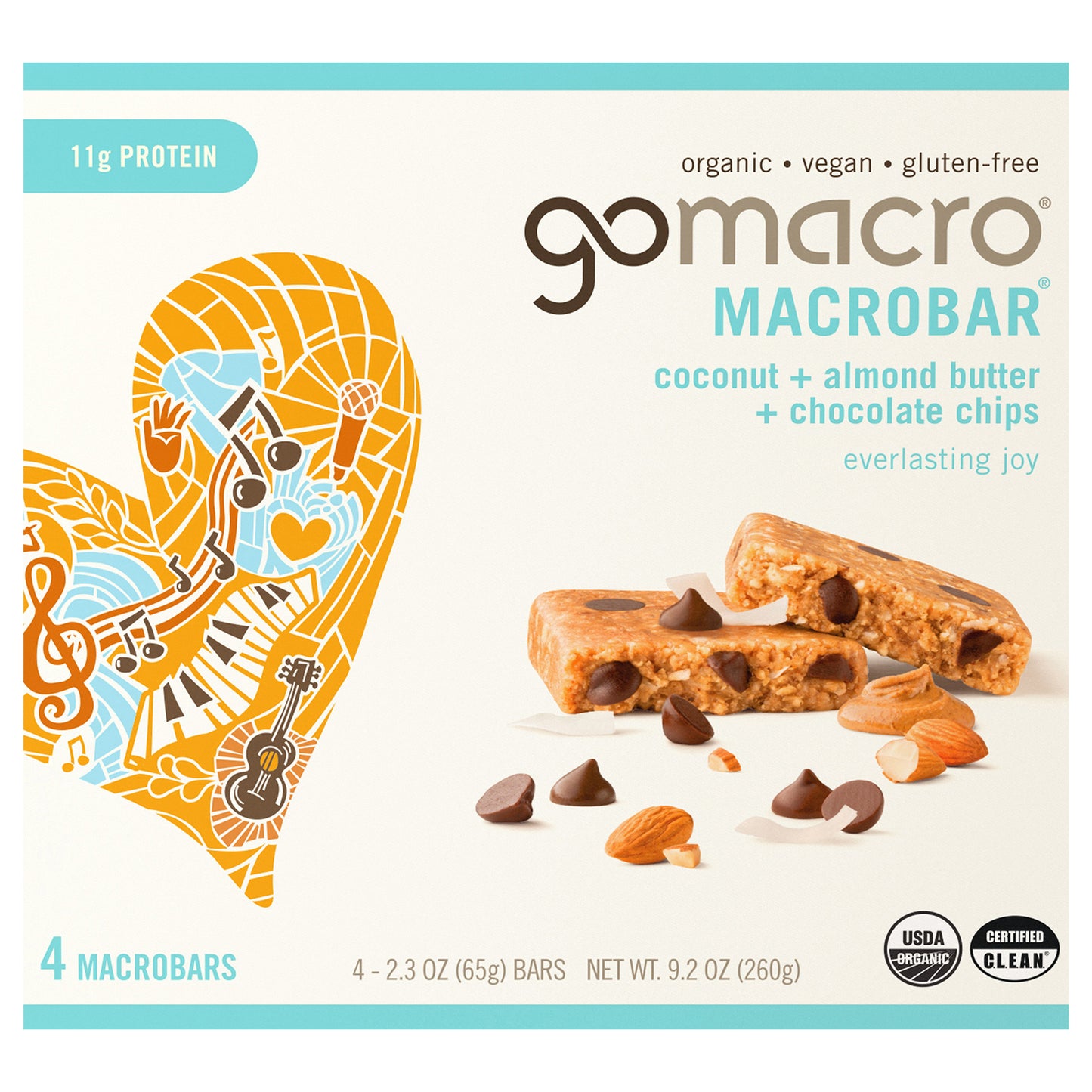 Coconut + Almond Butter + Chocolate Chips MacroBar 4ct Multipack