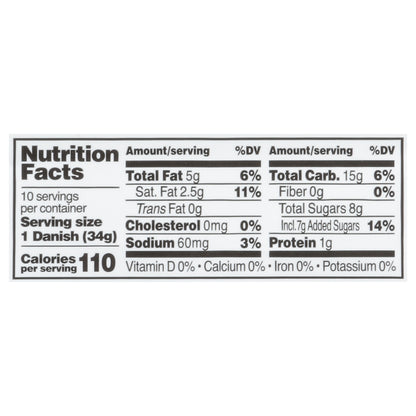 Meurer Brothers Cheese/Apple/Lemon/Cherry/Strawberry Danish Mini 12 oz