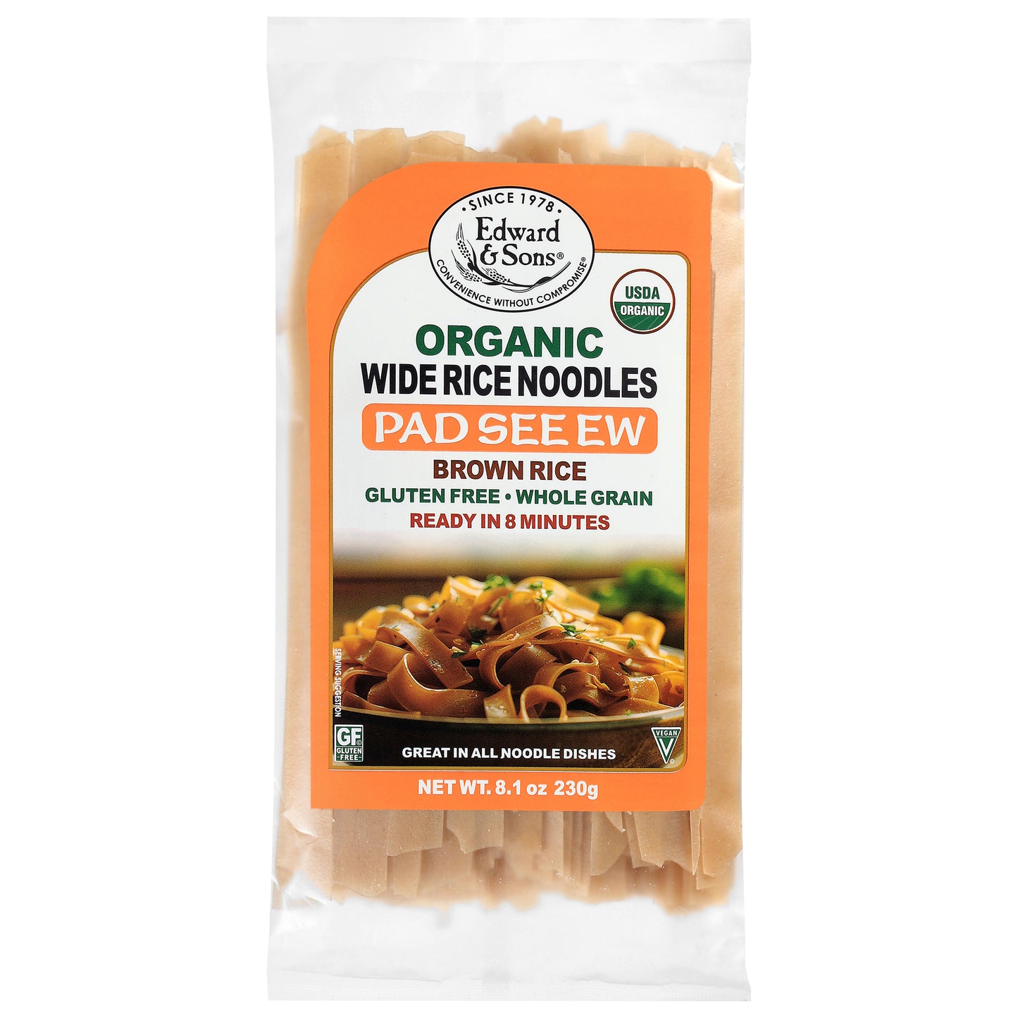 Edward & Sons Pad See Ew Organic Wide Rice Noodles 8.1 oz - Black