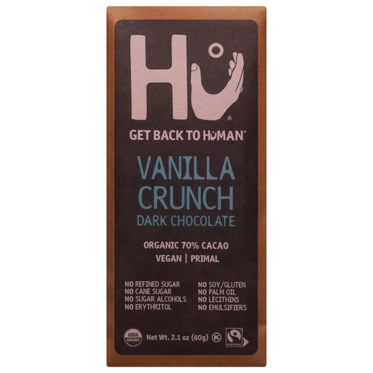 Hu Organic 70% Cacao Vanilla Crunch Dark Chocolate 2.1 oz