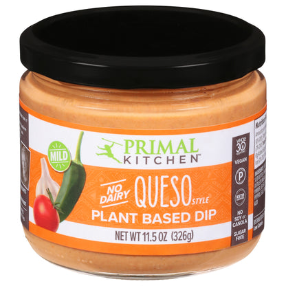 Primal Kitchen Mild No Dairy Queso Style Plant Based Dip 11.5 oz