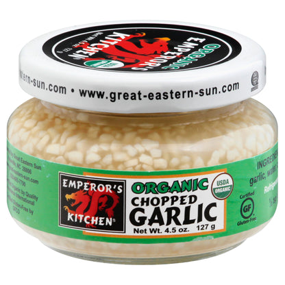 Emperors Kitchen Organic Chopped Garlic 4.5 oz