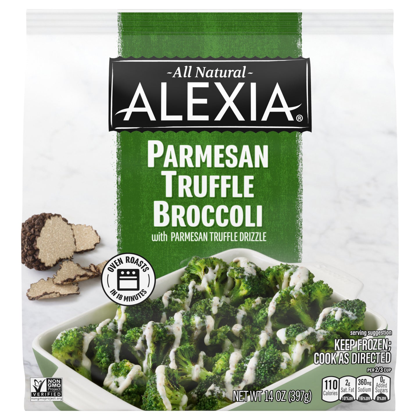 Alexia Parmesan Truffle Broccoli, Frozen Vegetables, 14 oz.