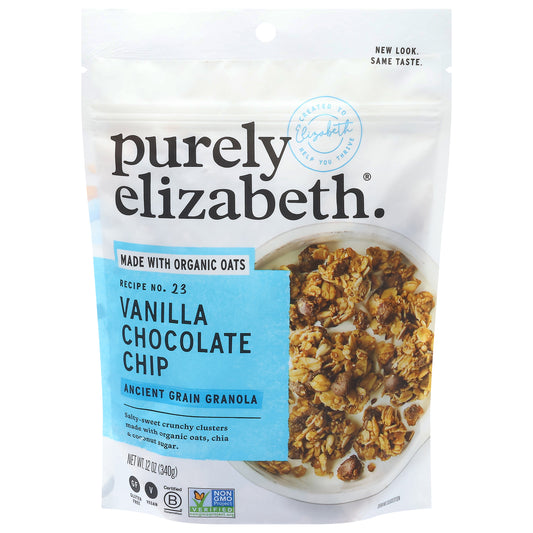 Purely Elizabeth Recipe No. 23 Vanilla Chocolate Chip Ancient Grain Granola 12 oz