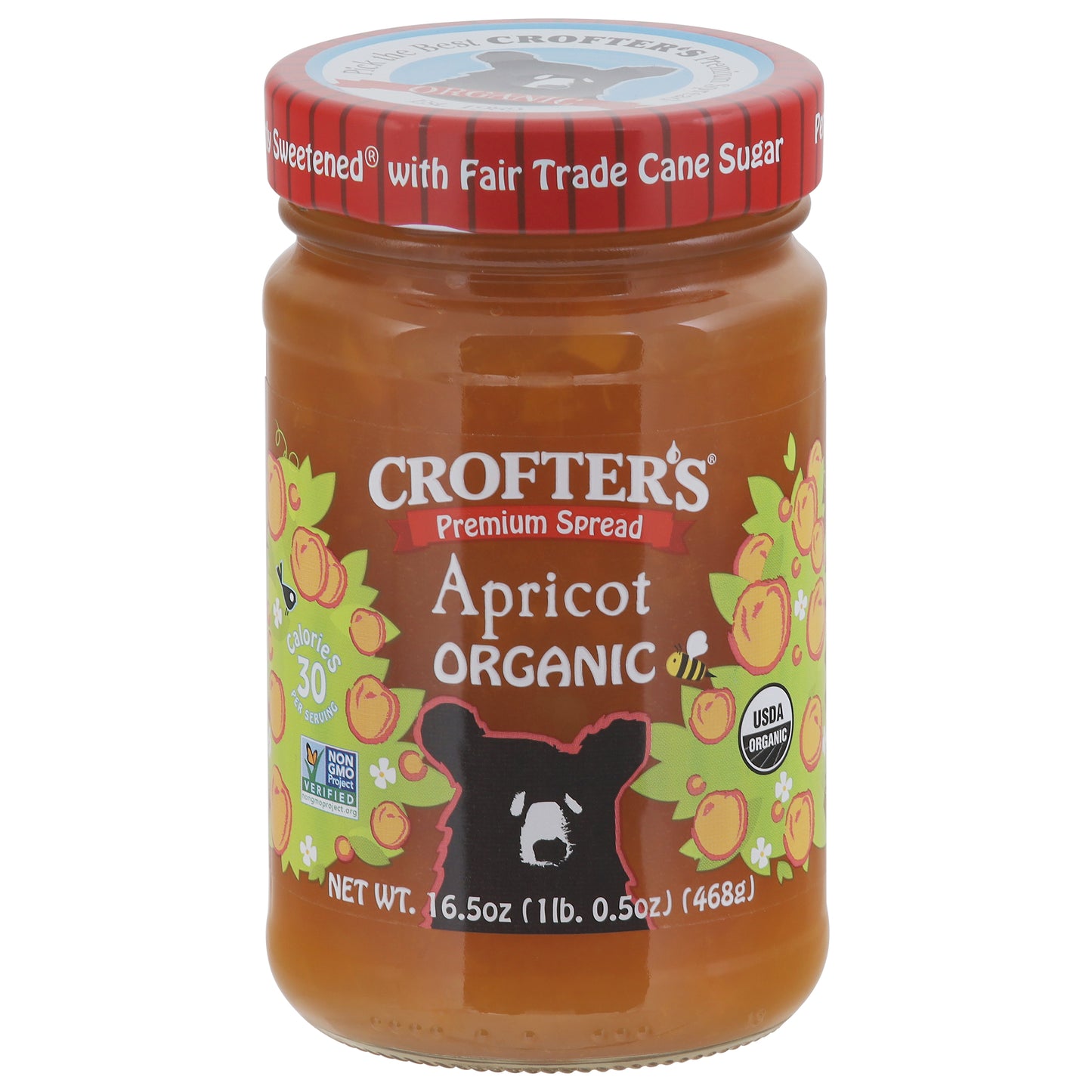 Crofter's Premium Organic Apricot Spread 16.5 oz