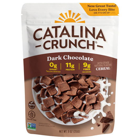 Catalina Crunch Zero Sugar Dark Chocolate Cereal 9 oz