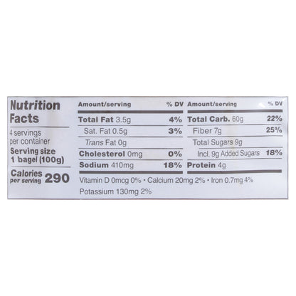 Schar Gluten-Free Pre-Sliced New York Style Plain Bagels 14.1 oz