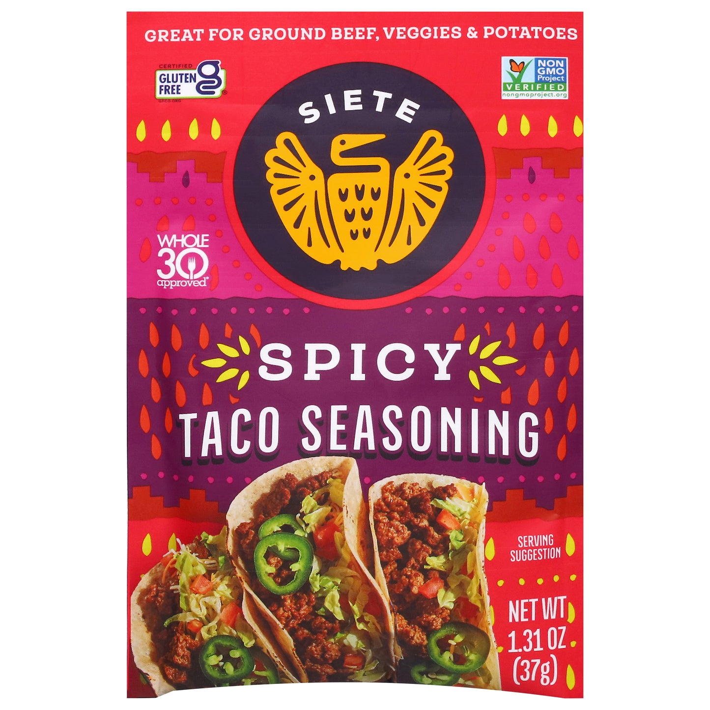 Siete Spicy Taco Seasoning 1.31 oz