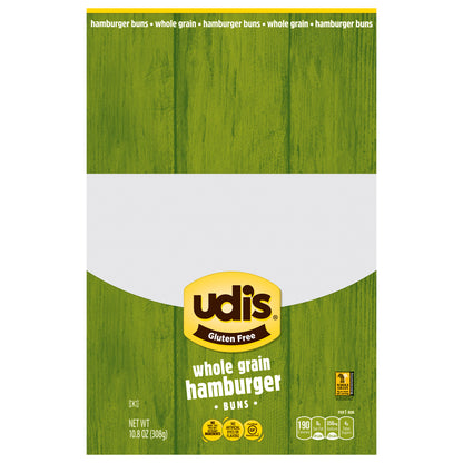 Udi's Gluten Free Whole Grain Hamburger Buns, 10.8 oz