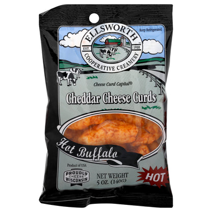 Ellsworth Cooperative Creamery Hot Buffalo Cheddar Cheese Curds 5 oz