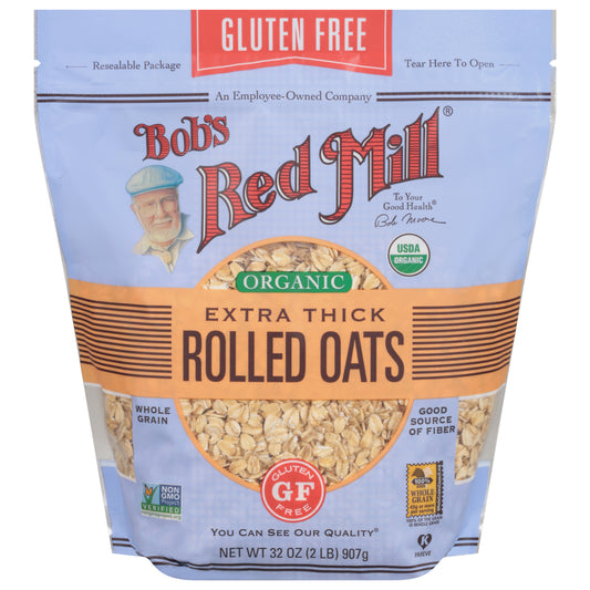 Bob's Red Mill Organic Extra Thick Rolled Oats 32 oz