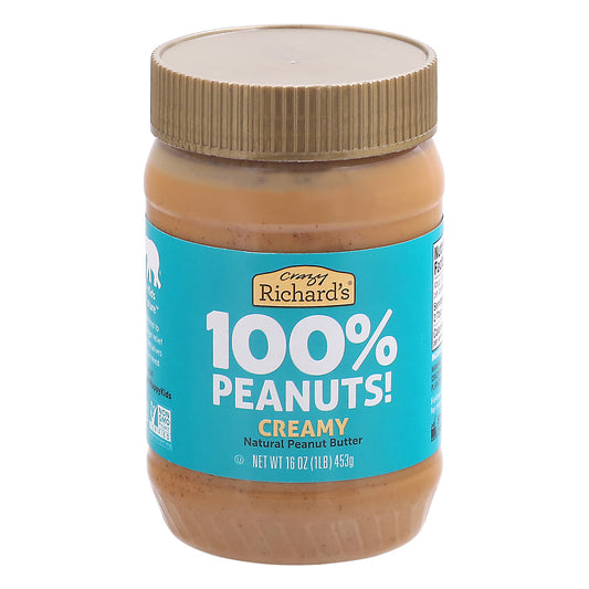 Crazy Richard's Creamy Natural Peanut Butter 16 oz
