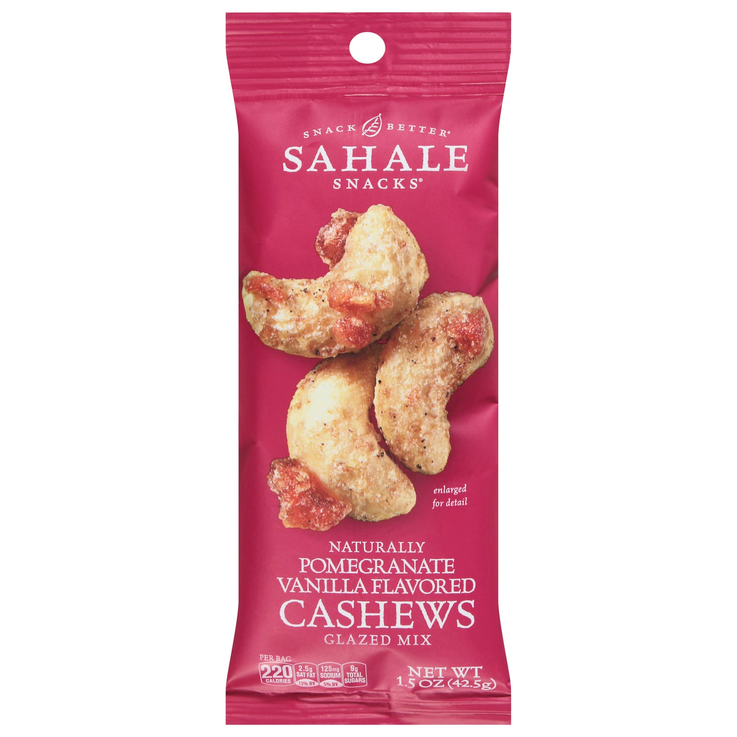 Sahale Snacks Pomegranate Vanilla Flavored Cashews Glazed Mix 1.5 oz