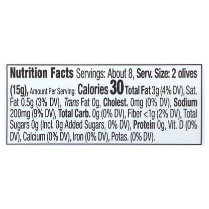 Delallo Pitted Castelvetrano Olives 4 oz