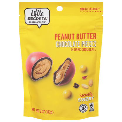Little Secrets Peanut Butter Chocolate Pieces in Dark Chocolate 5 oz