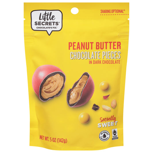 Little Secrets Peanut Butter Chocolate Pieces in Dark Chocolate 5 oz