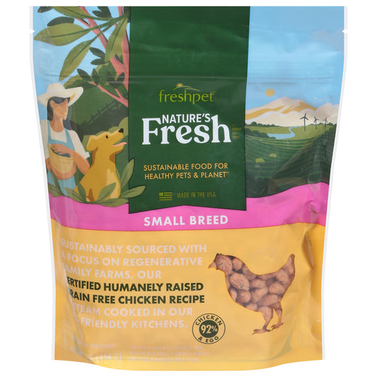Freshpet Nature's Fresh Small Breed Grain Free Chicken Recipe Dog Food 1 lb