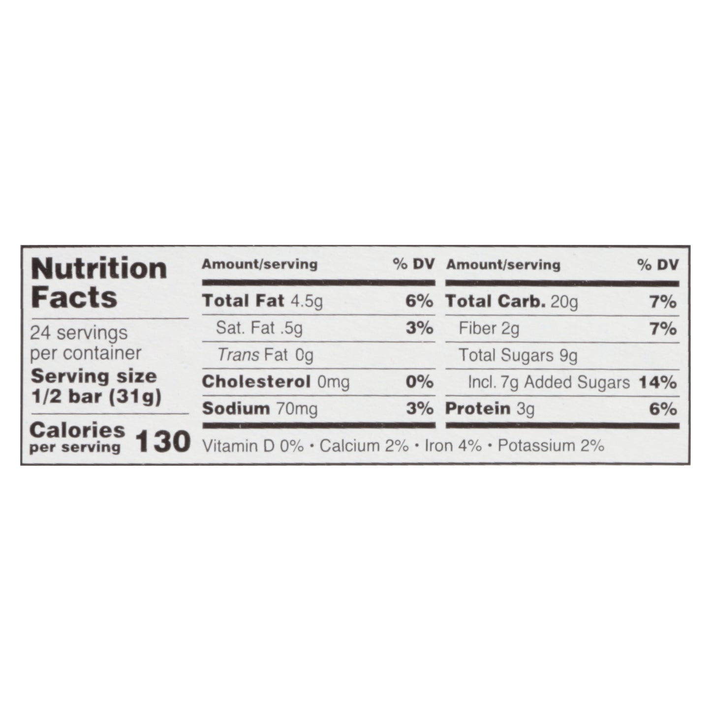 Kate's Real Food Gluten Free Dark Chocolate Cherry & Almond Bar 2.2 oz