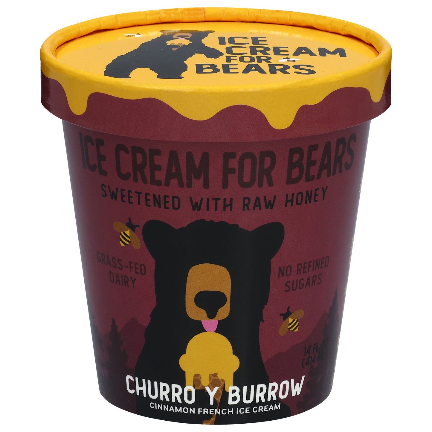 Ice Cream for Bears Churro y Burrow Ice Cream 14 fl oz