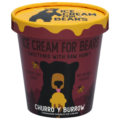 Ice Cream for Bears Churro y Burrow Ice Cream 14 fl oz