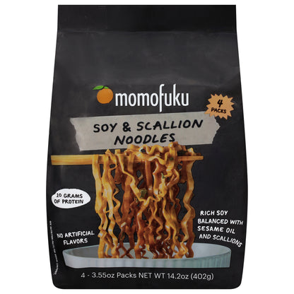 Momofuku Soy & Scallion Noodles 4 - 3.55 oz Packs