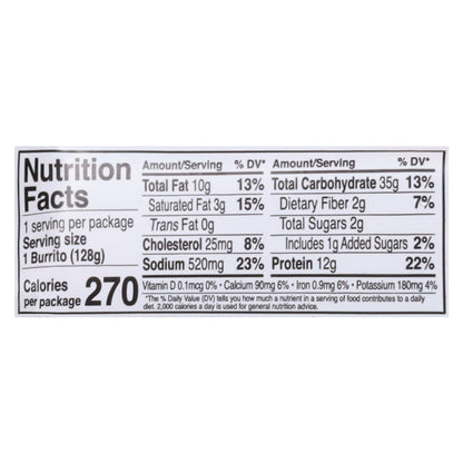 Red's Organic Chicken Cilantro & Lime Burrito 4.5 oz