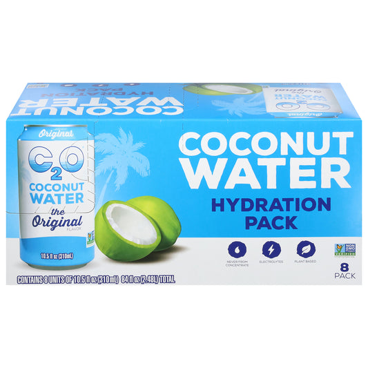 C2O Hydration Pack The Original Flavor Coconut Water Hydration Pack 8 - 10.5 fl oz Cans