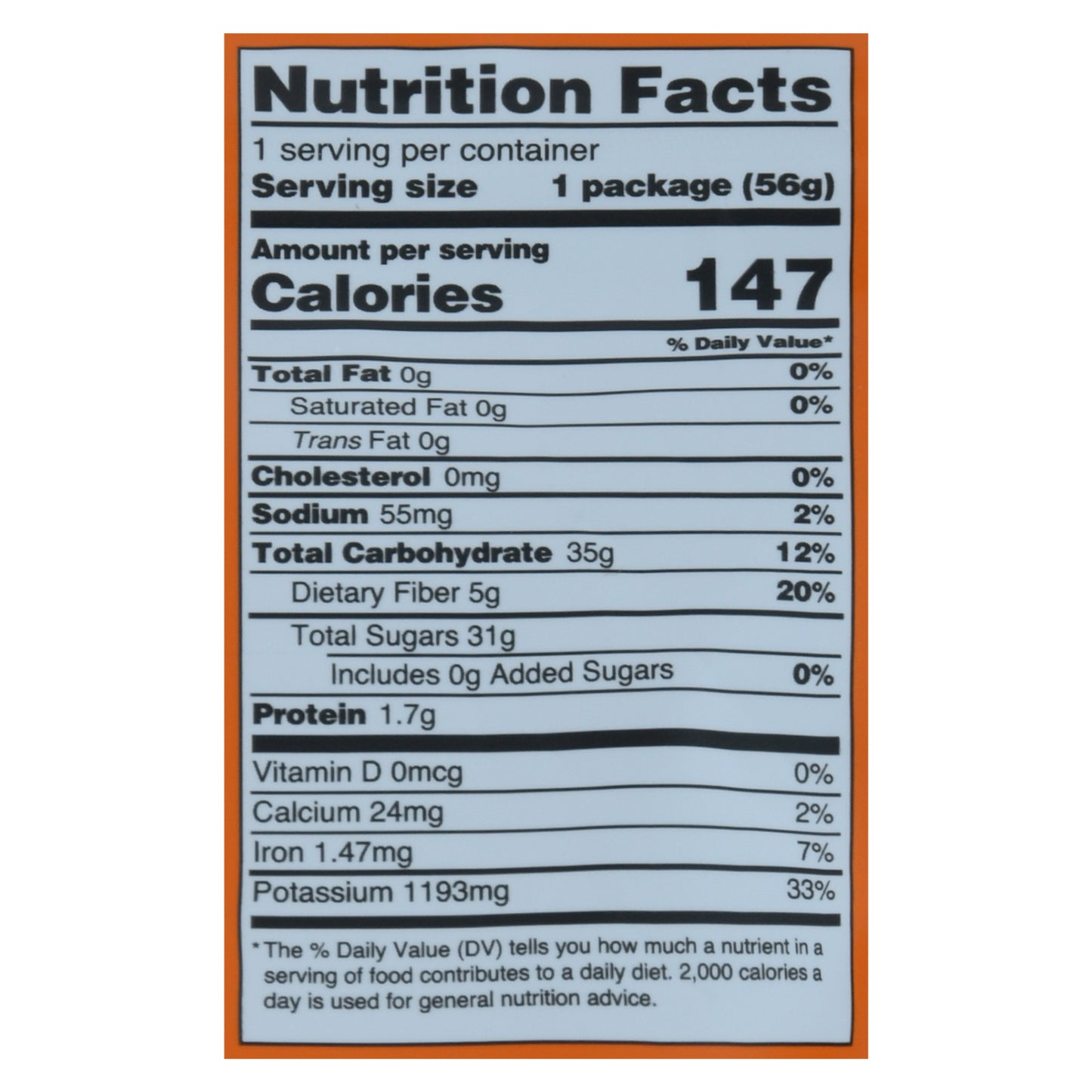 Mavuno Harvest Organic Dried Papaya 2 oz Pouch