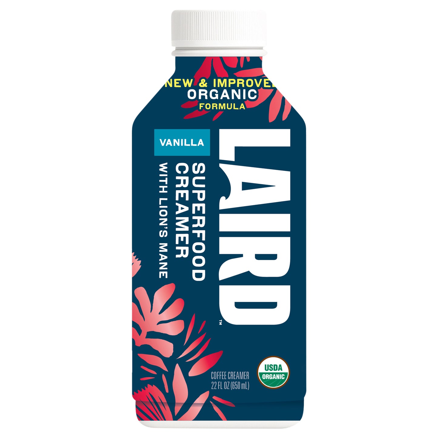 Laird Superfood 22oz Organic Vanilla Coffee Creamer with Functional Mushrooms