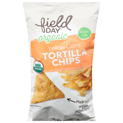Field Day Organic Yellow Corn Tortilla Chips 9 oz