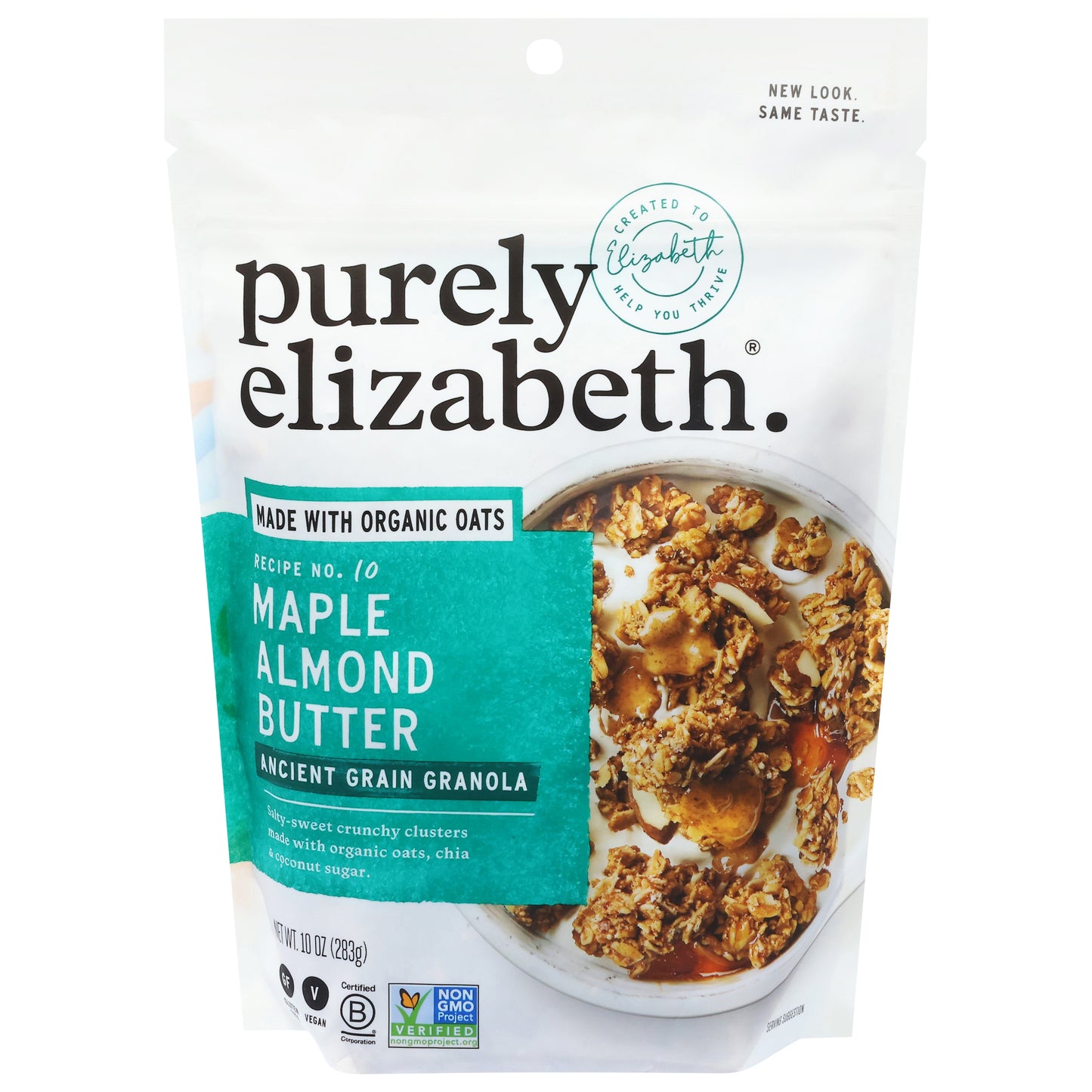 Purely Elizabeth Recipe No. 10 Maple Almond Butter Ancient Grain Granola 10 oz