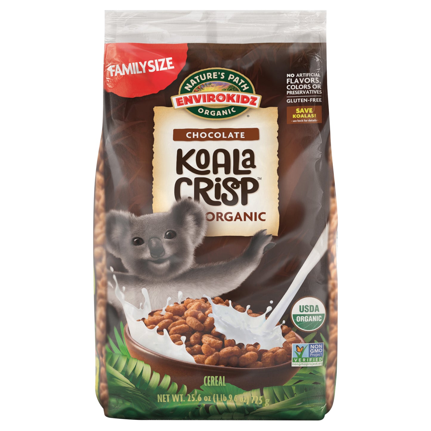 Nature's Path Envirokidz Organic Koala Crisp Cold Cereal 26oz EcoPac Bag
