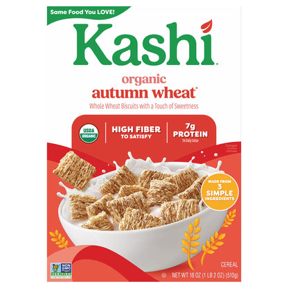 Kashi Breakfast Cereal Autumn Wheat, Organic, 18 oz