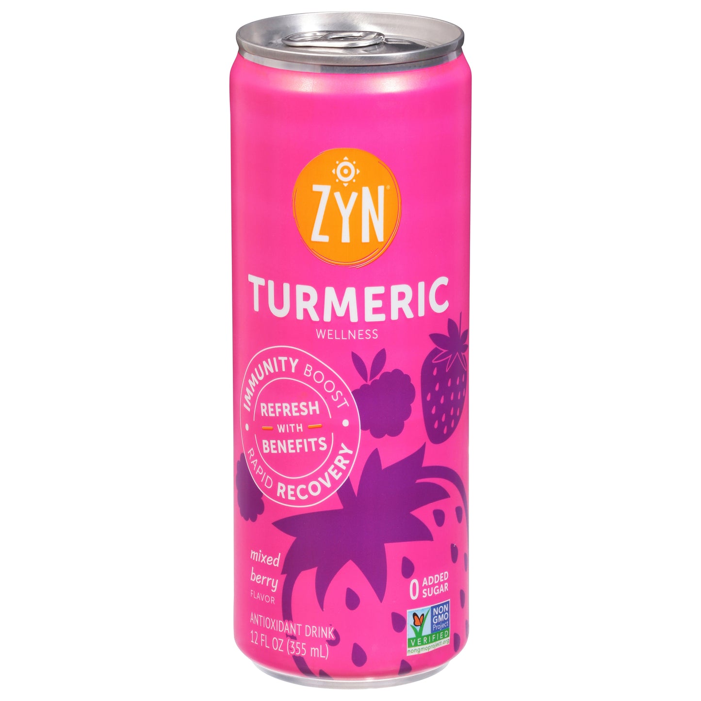Zyn Turmeric Wellness Mixed Berry Flavor Antioxidant Drink 12 fl oz