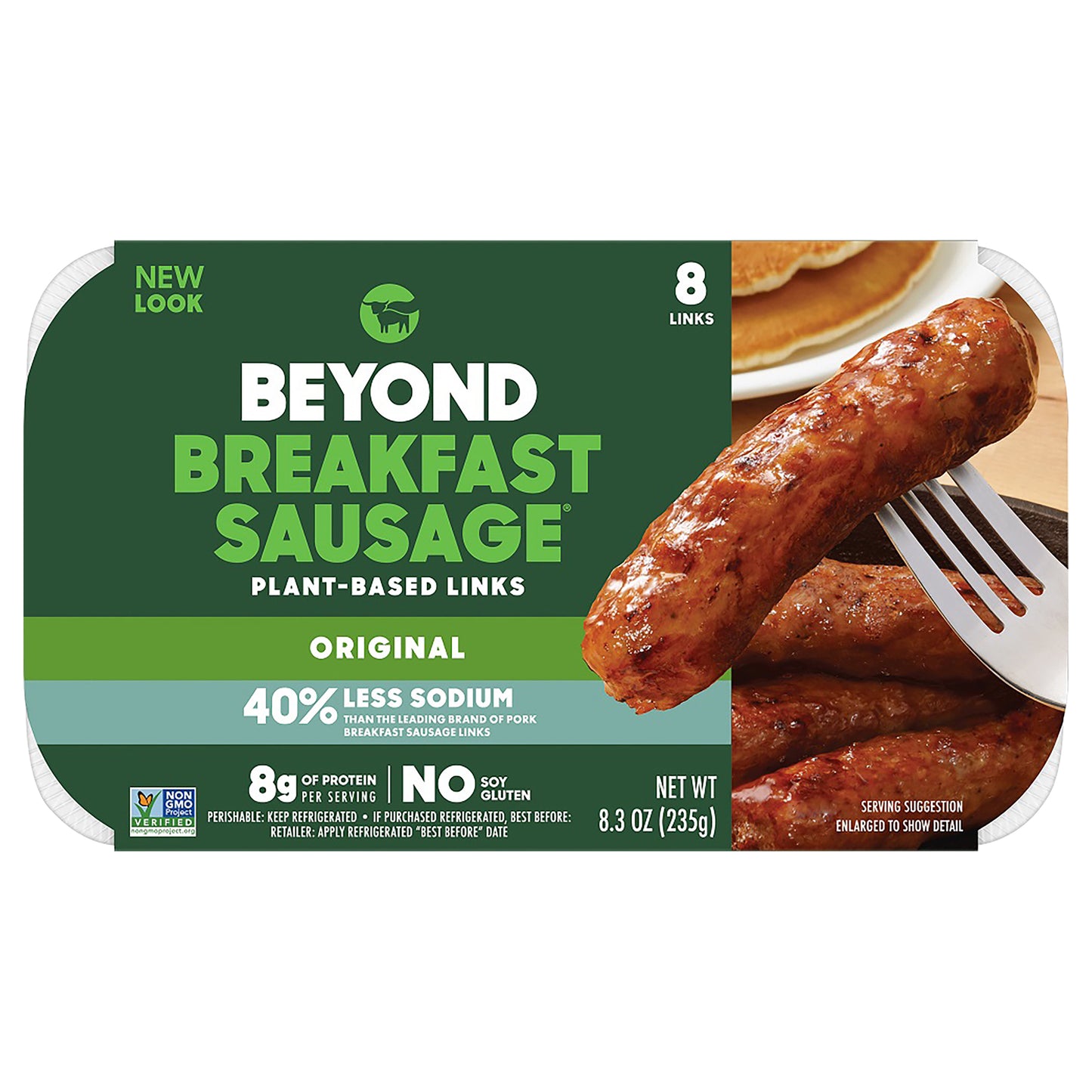 Beyond Meat Beyond Breakfast Sausage Plant-Based Breakfast Links, Classic 8.3 oz