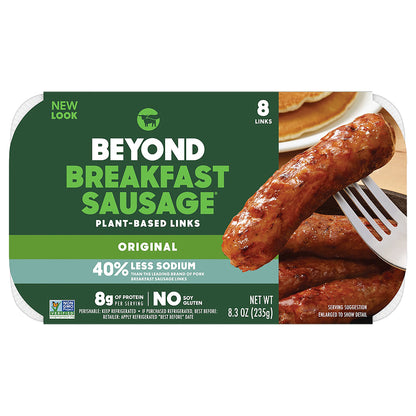 Beyond Meat Beyond Breakfast Sausage Plant-Based Breakfast Links, Classic 8.3 oz