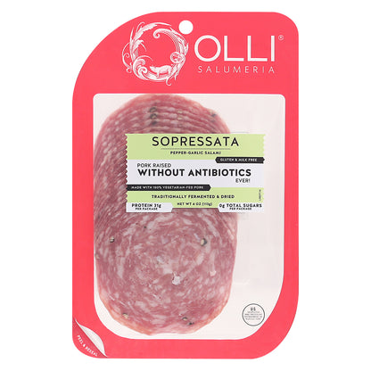 Olli Salumeria Sopressata Pepper-Garlic Salami 4 oz