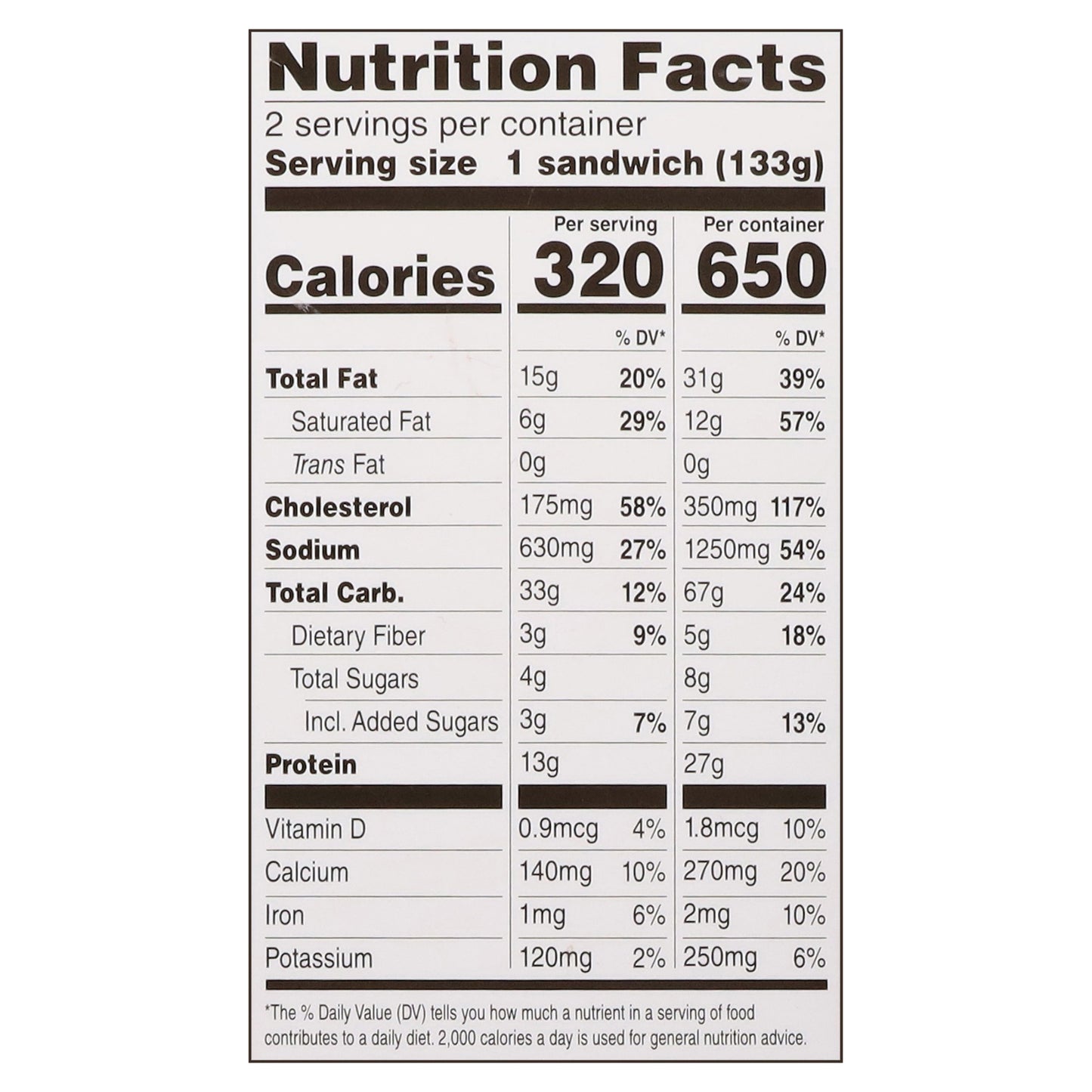 Rudi's Gluten Free Egg & Cheese Frittata with Bacon Breakfast Sandwiches 2 ea
