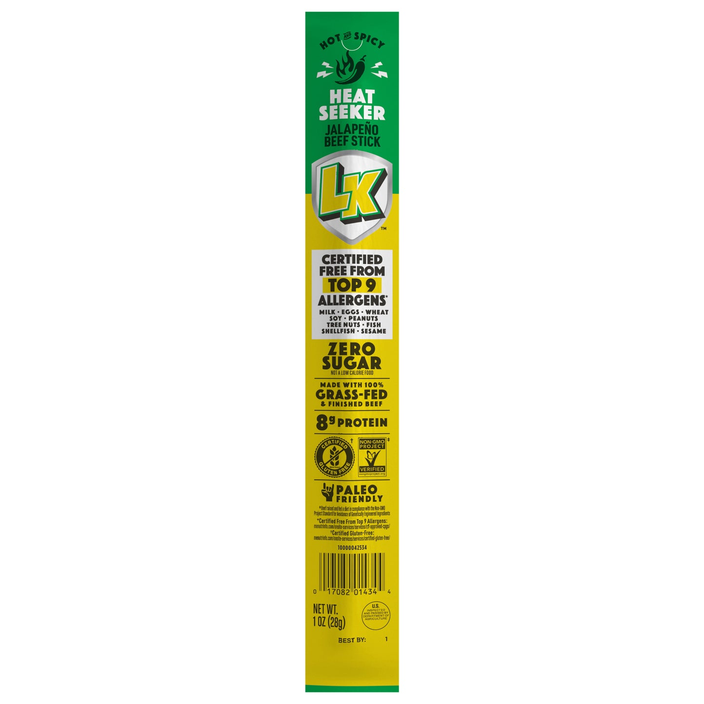 1oz Lorissa's Kitchen Beef Jalapeno Stick 1/1 Count