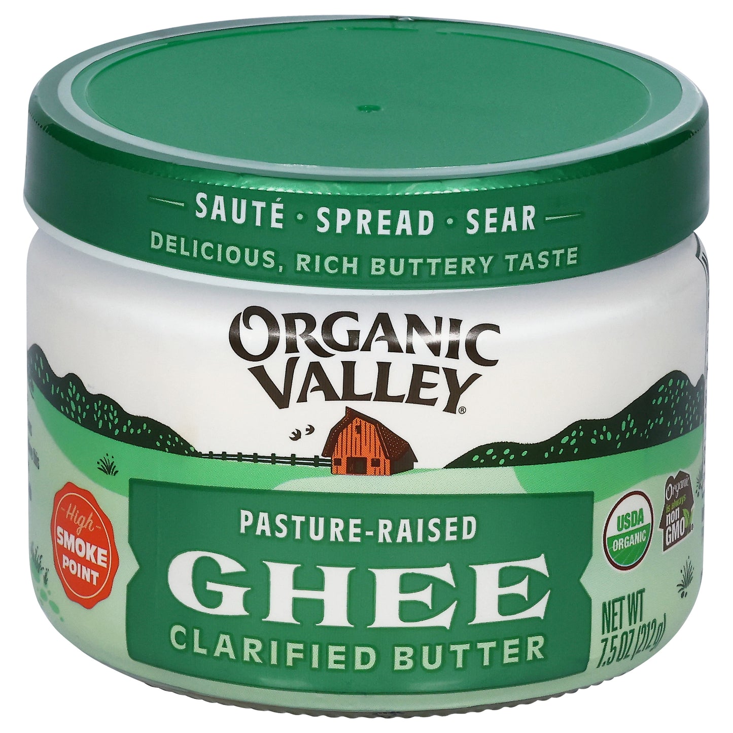 Organic Valley Clarified Butter Ghee 7.5 oz