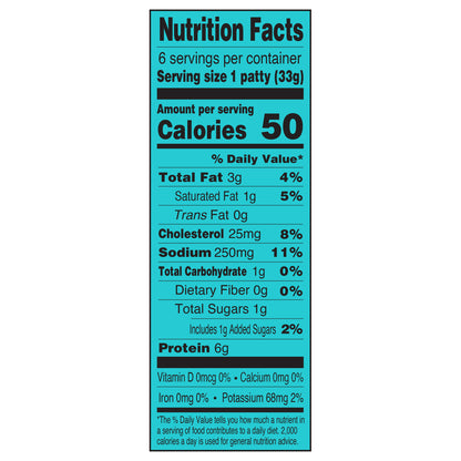 Applegate Natural Savory Turkey Breakfast Sausage Patties, 7oz (Frozen)