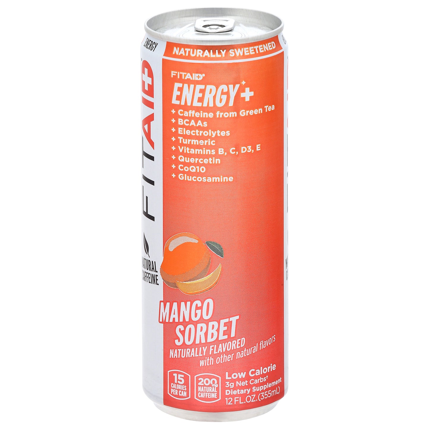 FitAid Low Calorie Mango Sorbet Energy+ 12 fl oz