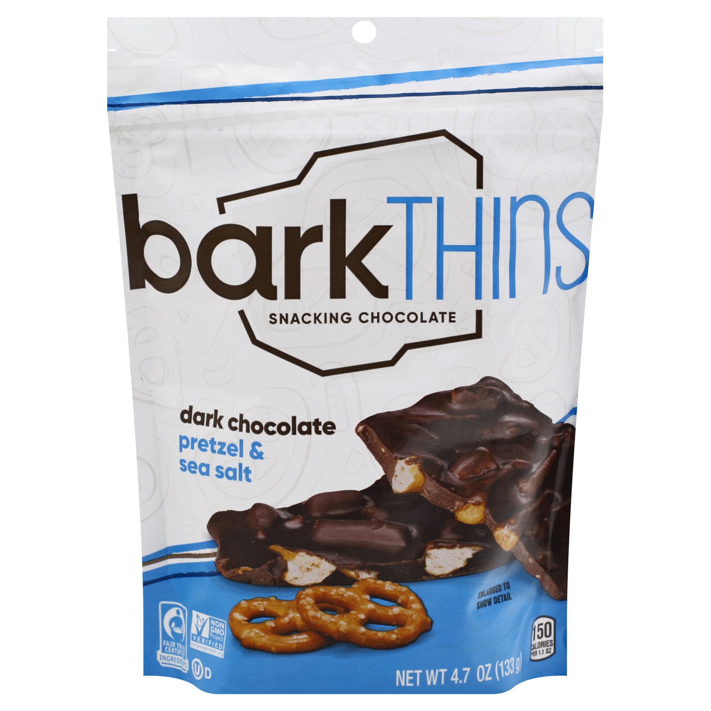 barkTHINS Dark Chocolate Pretzel & Sea Salt Snacking Chocolate 4.7 oz