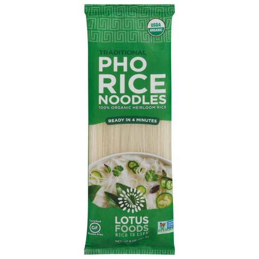 Lotus Foods Traditional Pho Rice Noodles 8 oz