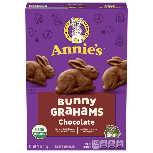 Annie's Organic Chocolate Bunny Graham Snacks, 7.5 oz