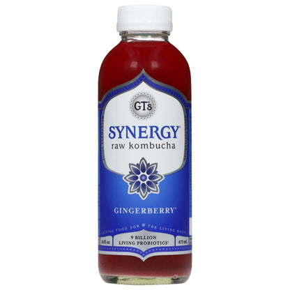 GT's Synergy Raw Gingerberry Kombucha 16 fl oz